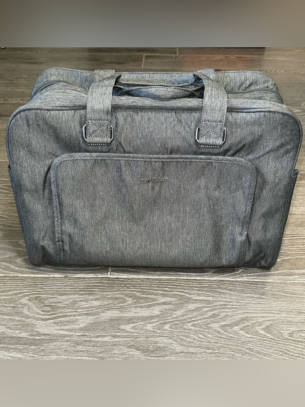 BAGSMART Weekender Bag Unisex Adults Large Gray Travel Duffel Overnight Bag